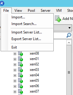 XenCenter Import