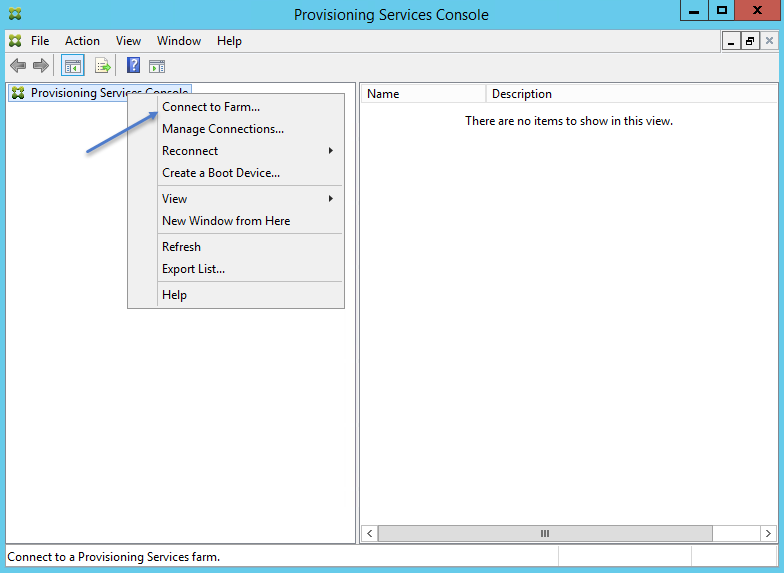 Citrix Provisioning Services Console Start
