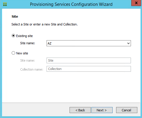 Provisioning Services 7.8 Site